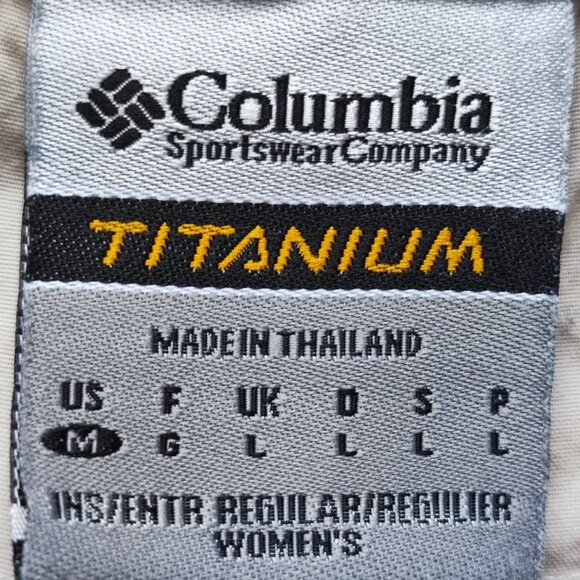 Columbia Titanium Omni-Dry Short cream colour men's size M - Picture 5 of 12